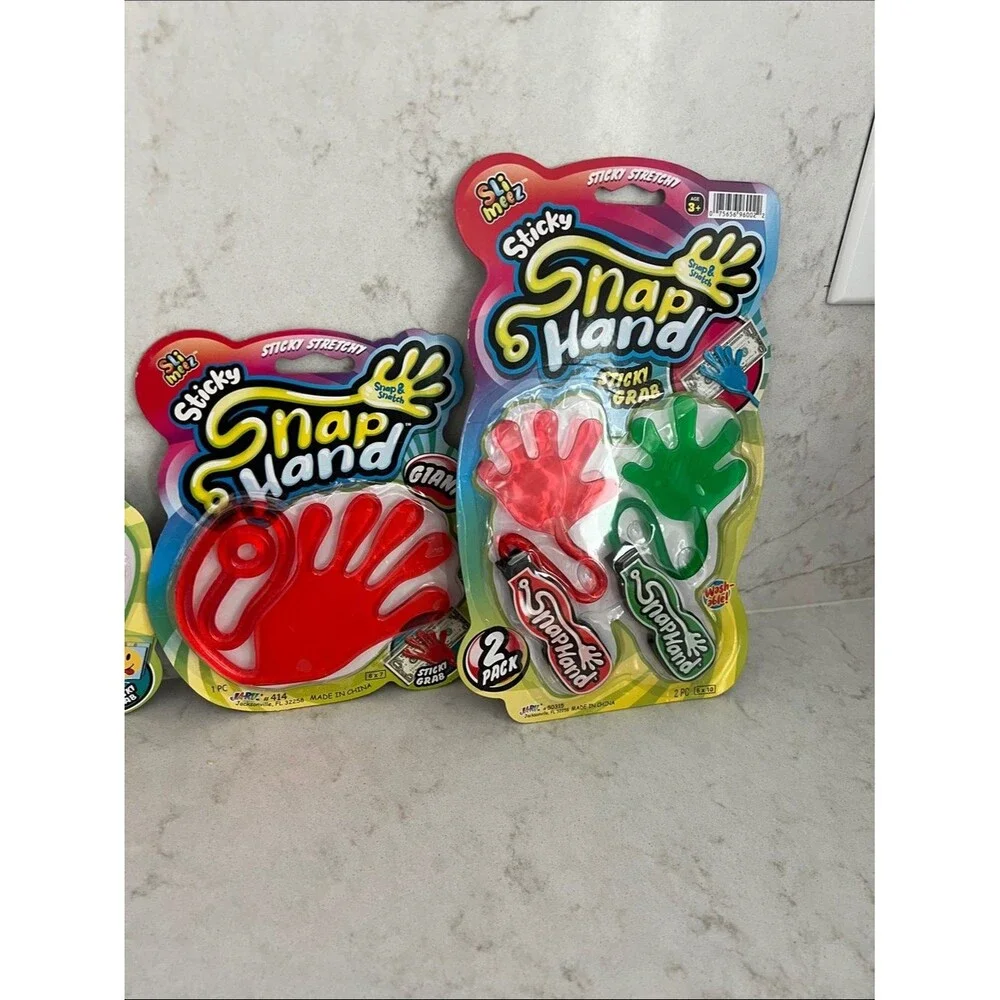 JA-RU Slim-Eez Stretchy Sticky Giant Snap Hand & Slimeez™ Sticky Snap Tongue